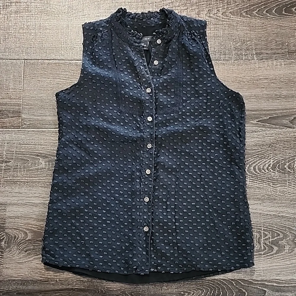 🦇 J. Crew Swiss Dot Chiffon Blouse 🦇